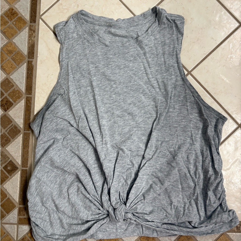 Spiritual gangster cropped tank